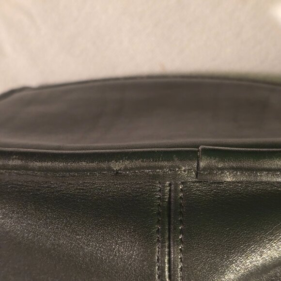 Coach Legacy Small Flap Saddle Bag 9965 Vintage Black GUC Clean. Turnlock. - Picture 12 of 16